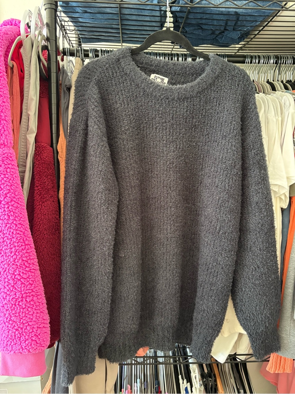 Future Collective Heather Charcoal Crewneck Sweater